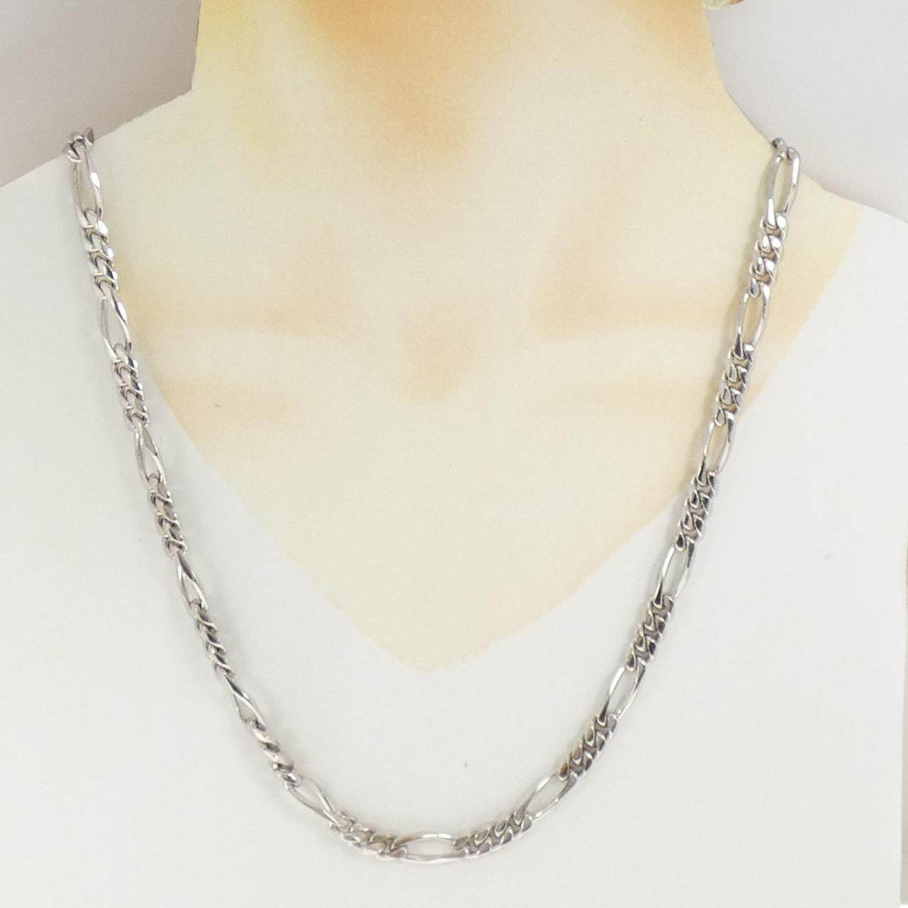 Au750ホワイトゴールドネックレス