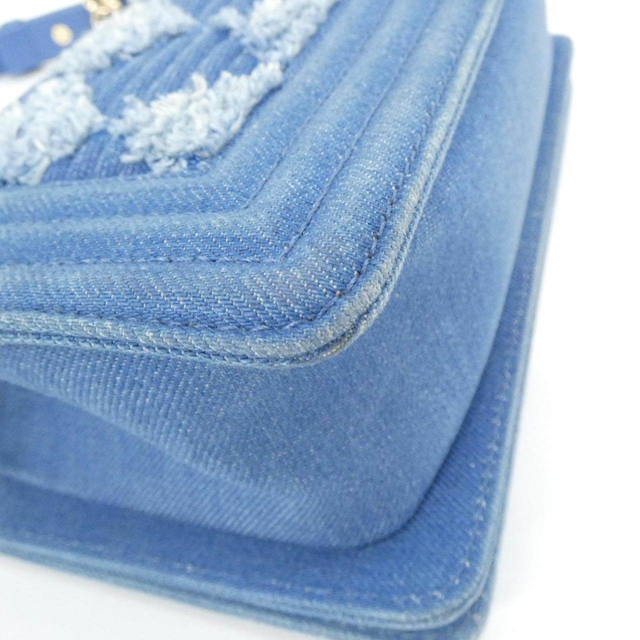シャネル ボーイシャネル デニム ショルダーバッグ