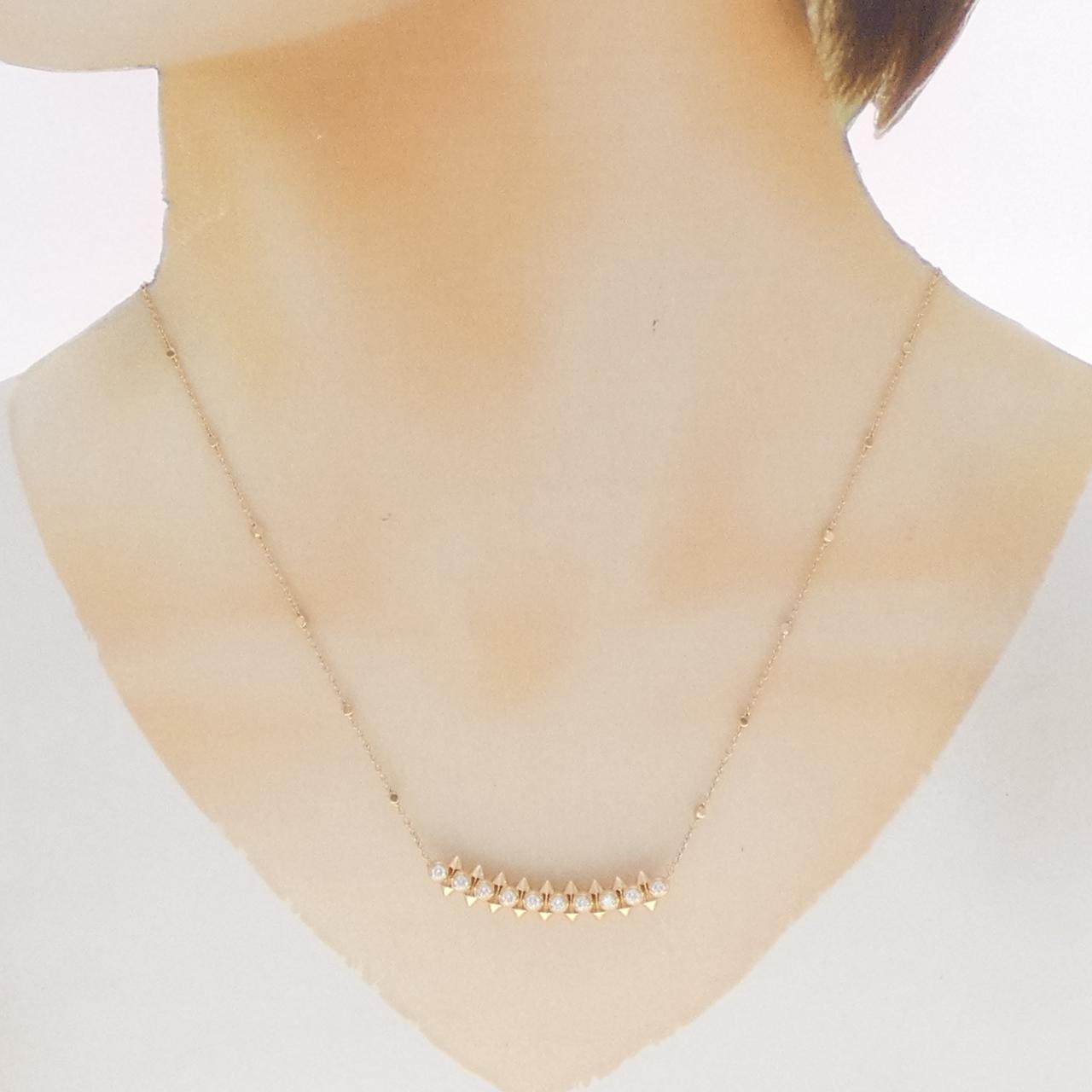 カルティエ クラッシュ 750ピンクゴールド ダイヤモンド ネックレス