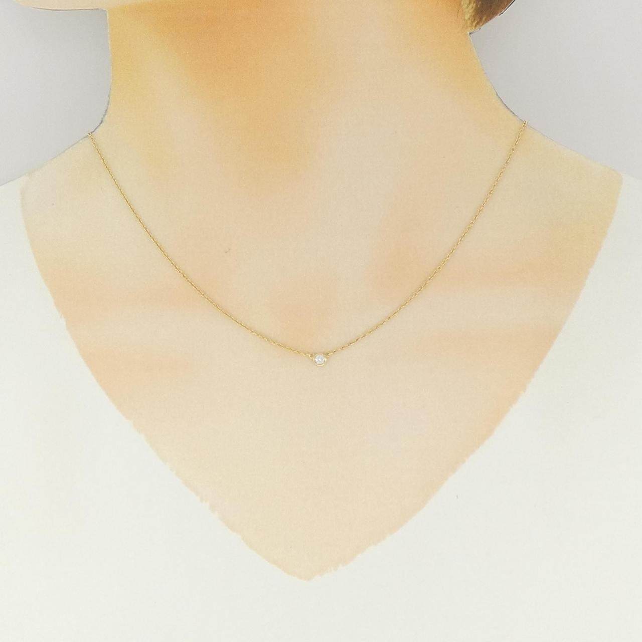 ティファニー バイザヤード 750イエローゴールド ダイヤモンド ネックレス