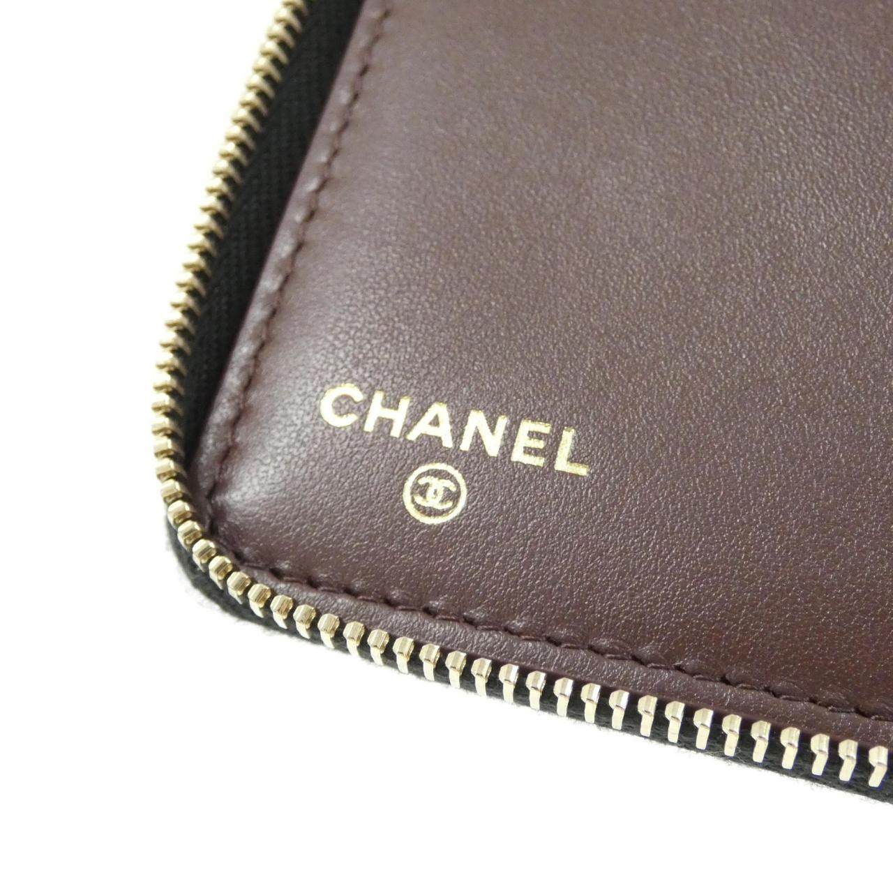 シャネル タイムレスクラシック キャビアスキン 二つ折り財布