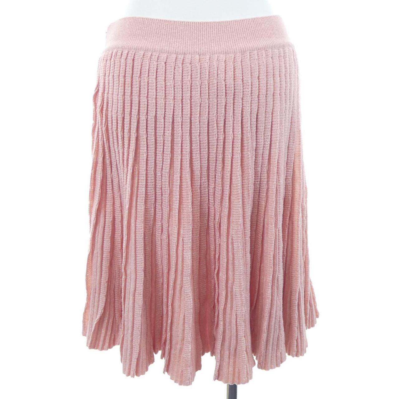 シャネル カシミヤ混スカート