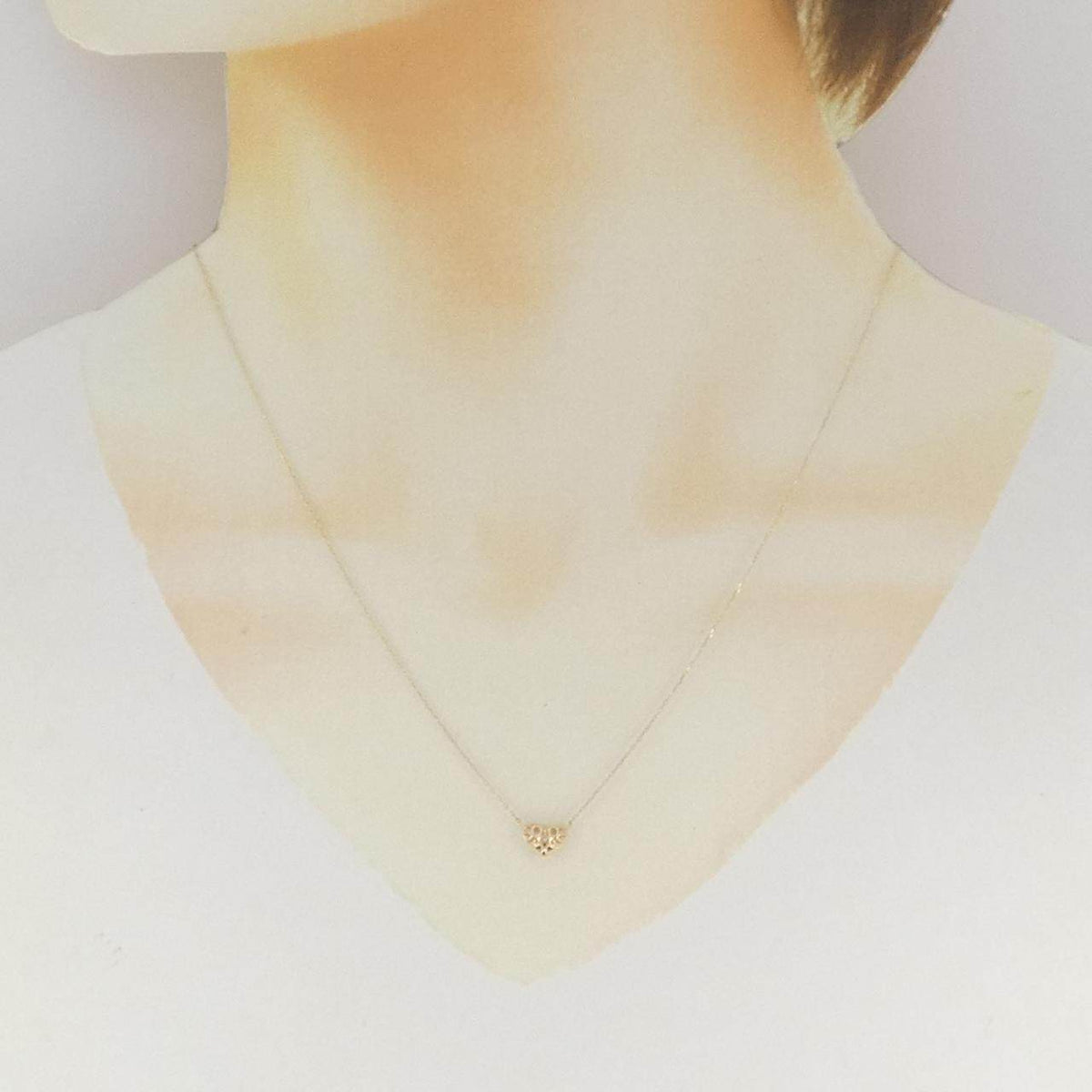 K10イエローゴールドサファイヤダイヤモンドネックレス
