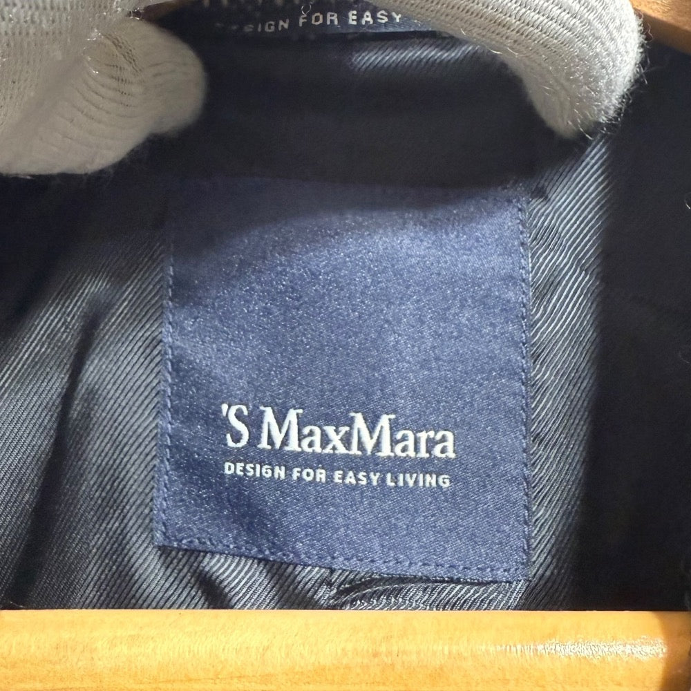 S Max Mara モヘア アルパカ ブレンド テーラード ジャケット