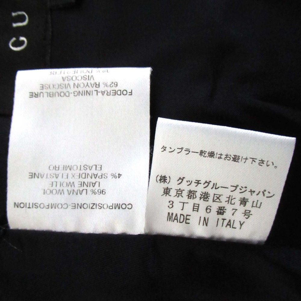 グッチ シングル ブレスト ウール テーラード ジャケット