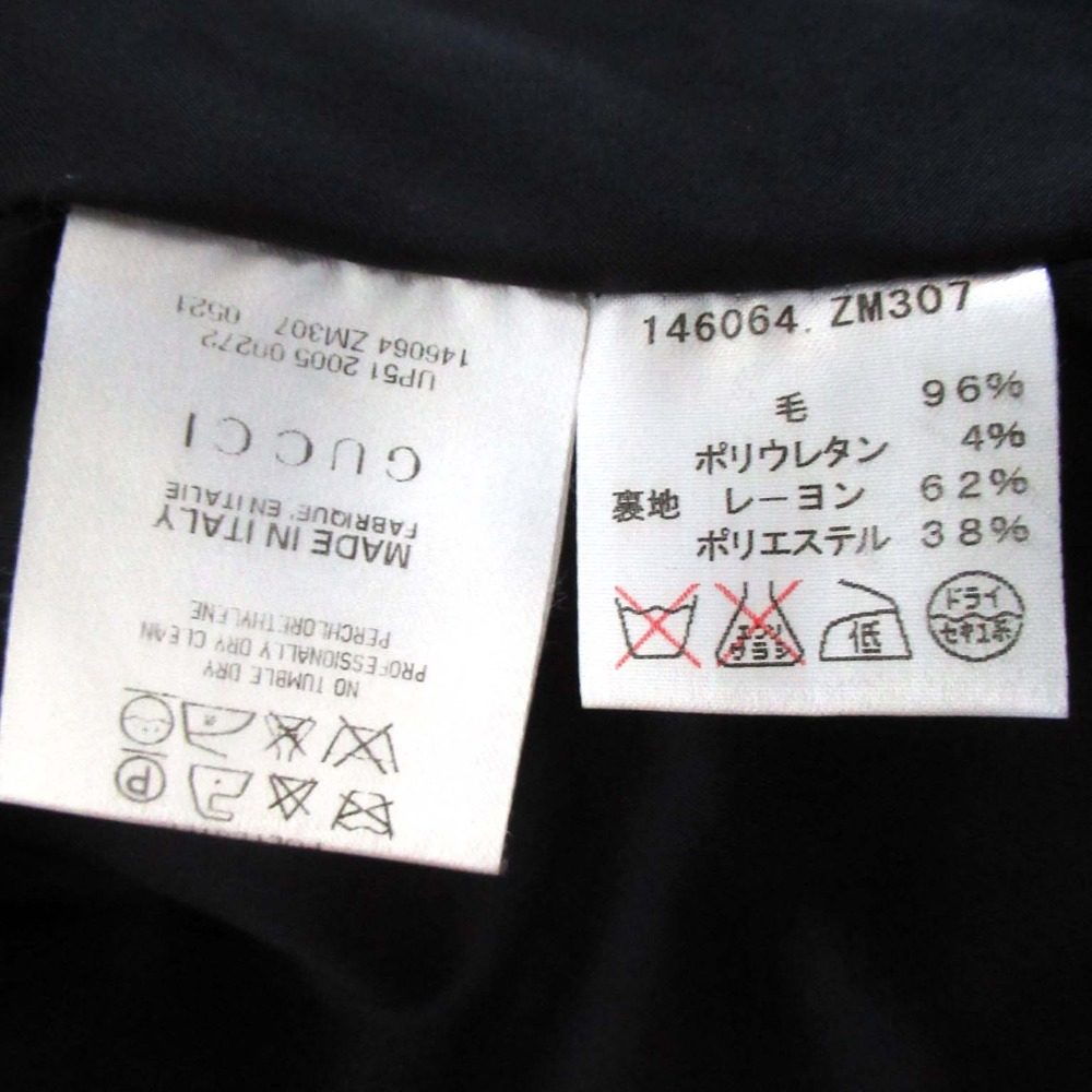 グッチ シングル ブレスト ウール テーラード ジャケット
