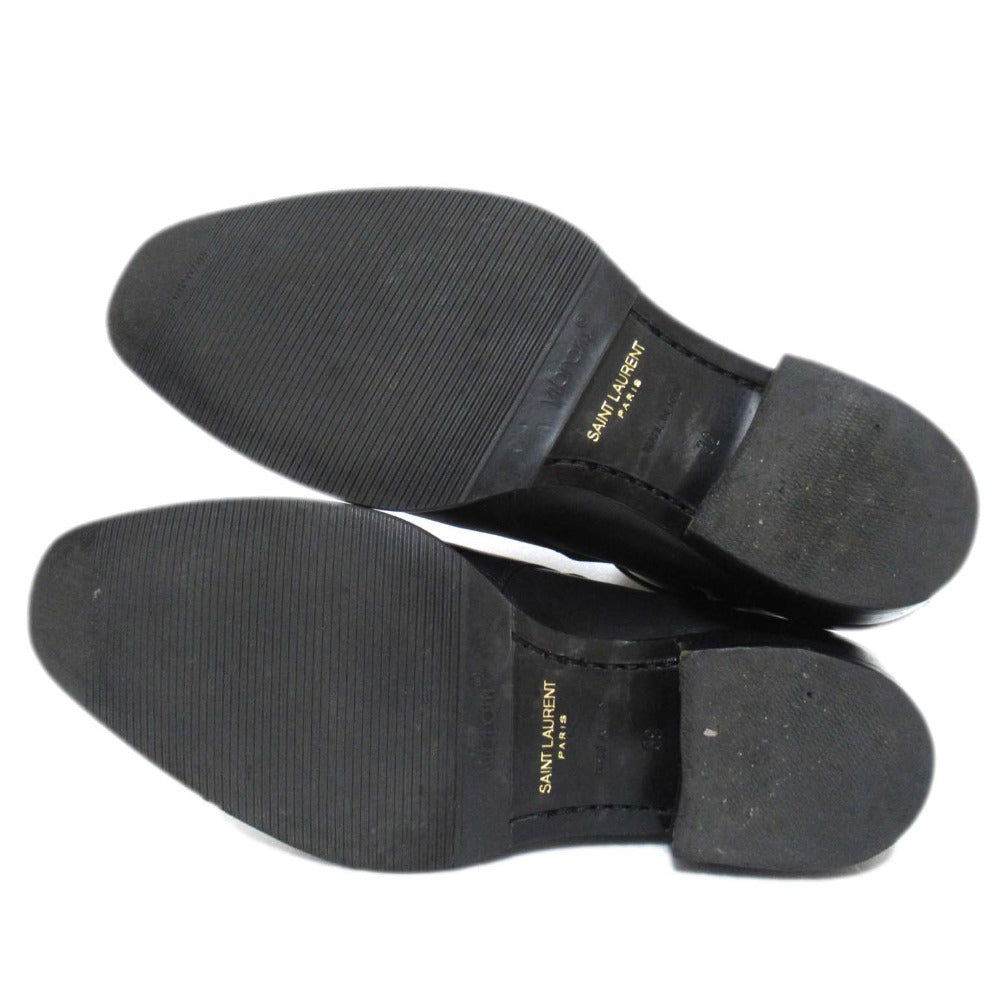 サンローラン パリ ワイアット レザー アンクルブーツ