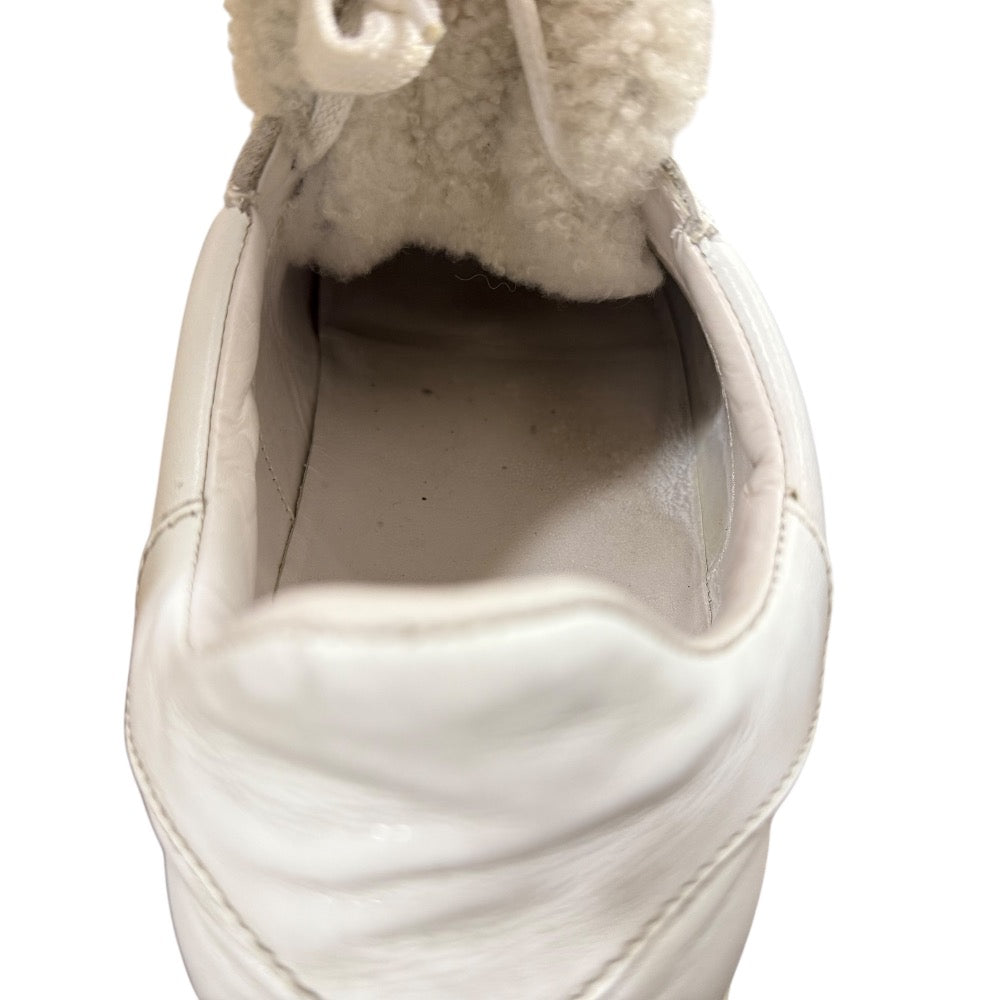 モンクレール レザー シアリング ロートップ スニーカー