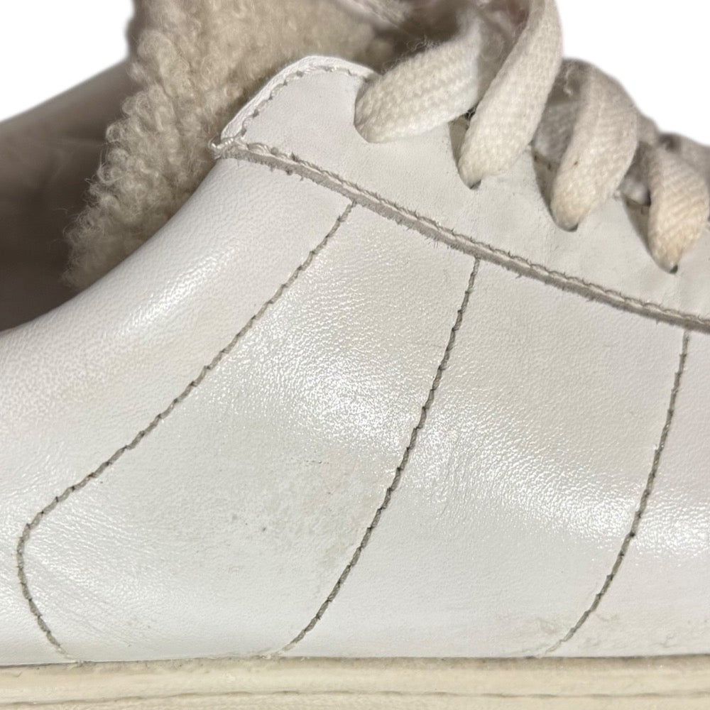 モンクレール レザー シアリング ロートップ スニーカー