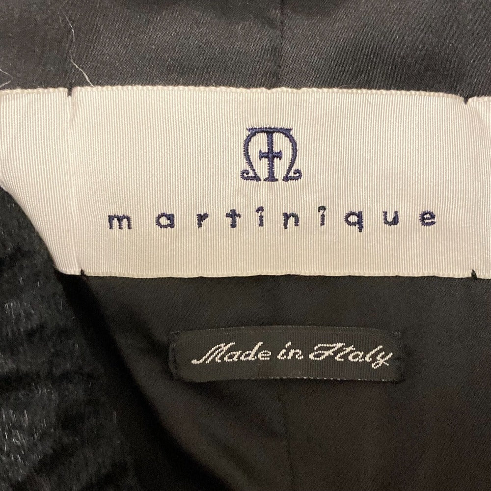 martinique ラビットフォックスファーノーカラーコート