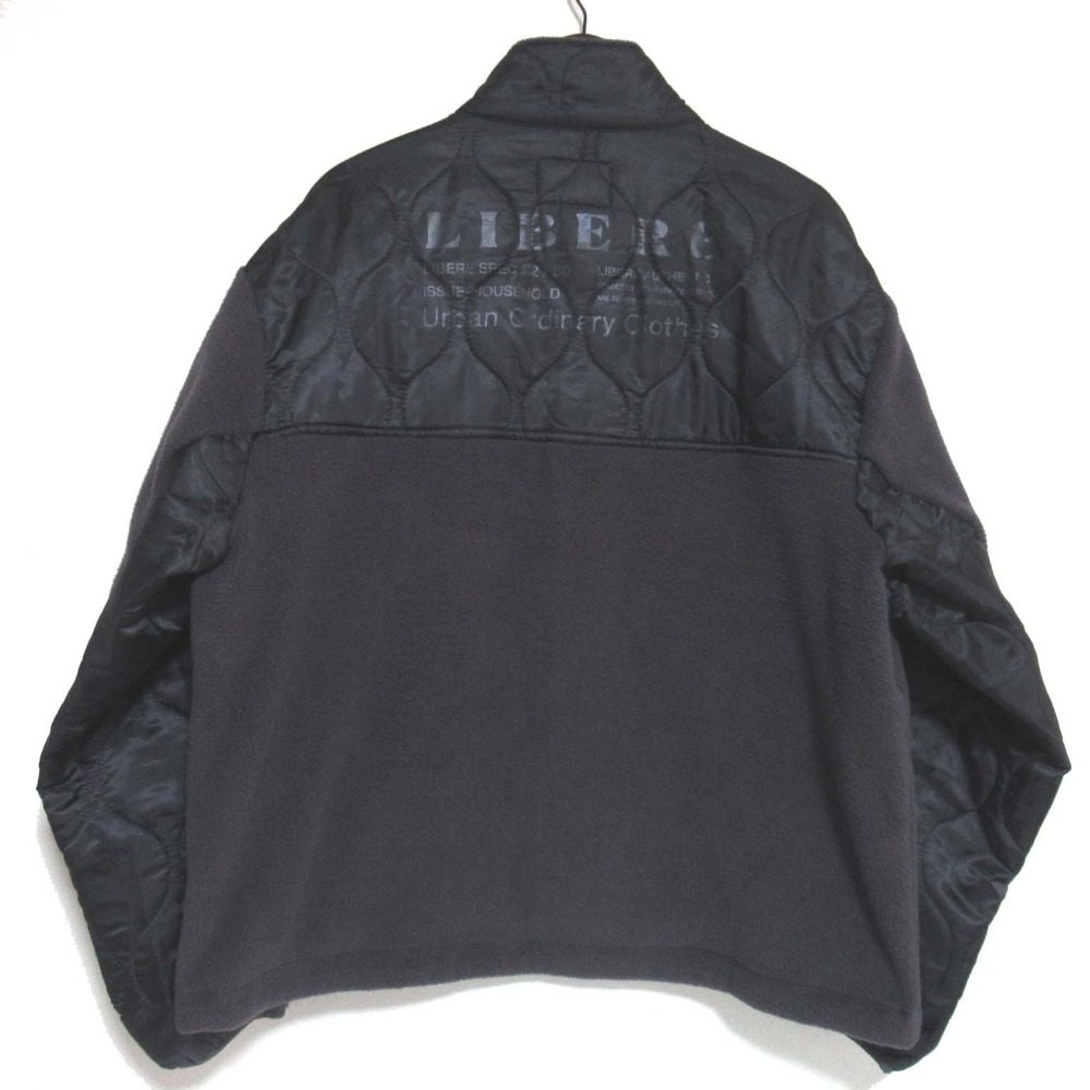 リベーレ ナイロン切替ジップアップフリースジャケット