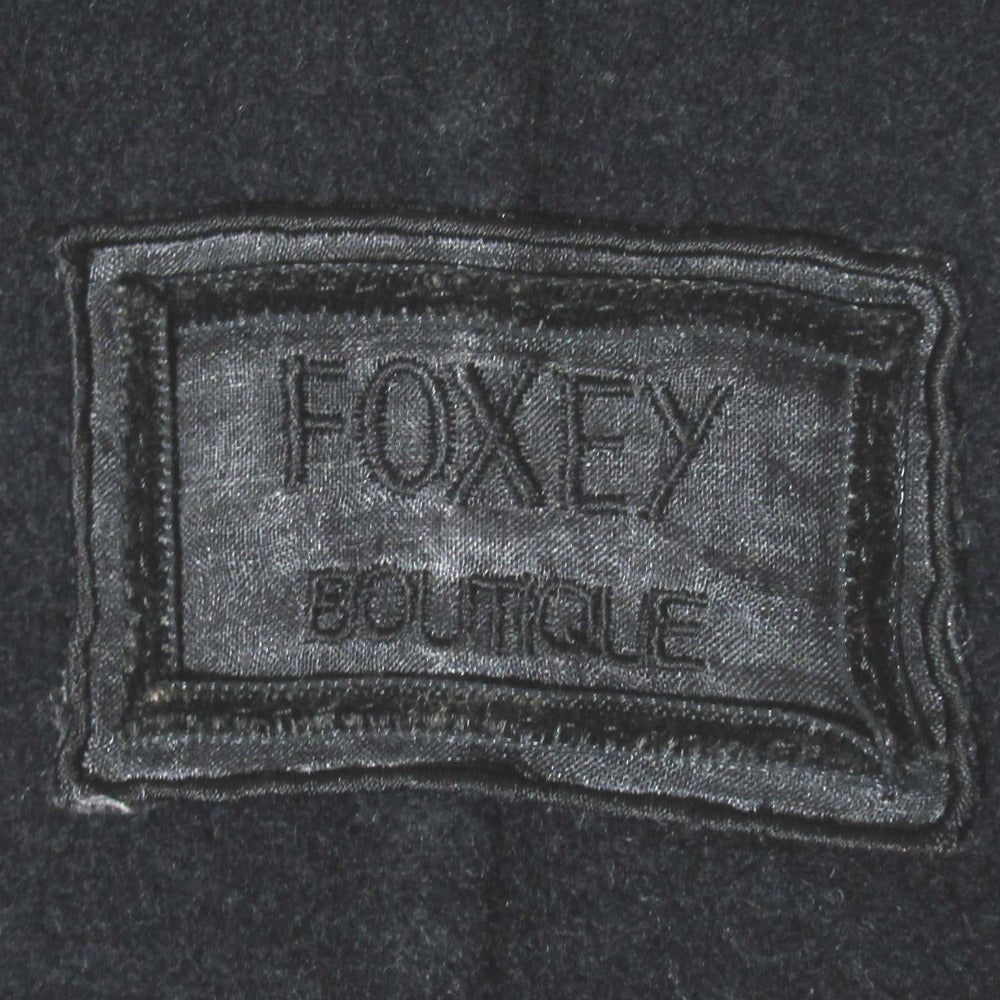 フォクシーブティック カシミヤ100%ダブルブレストロングコート