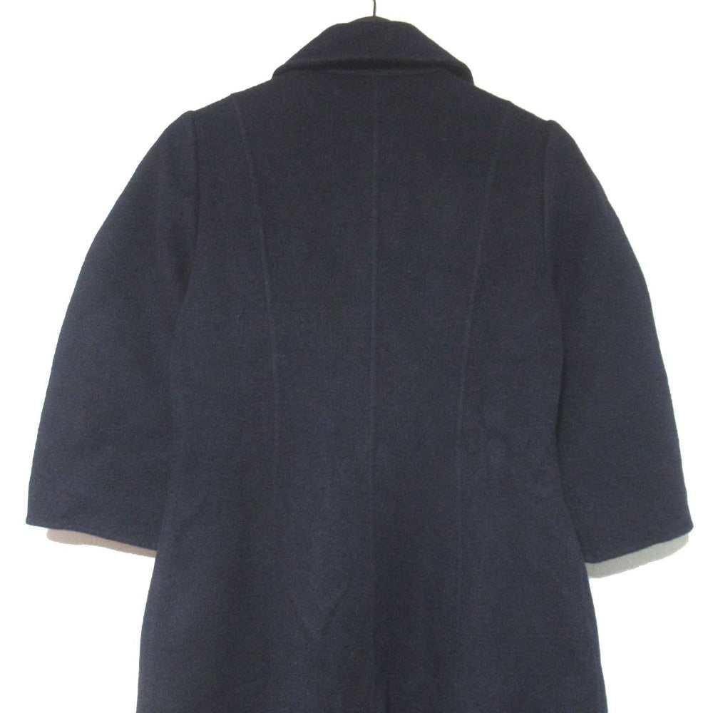 フォクシーブティック カシミヤ100%ダブルブレストロングコート