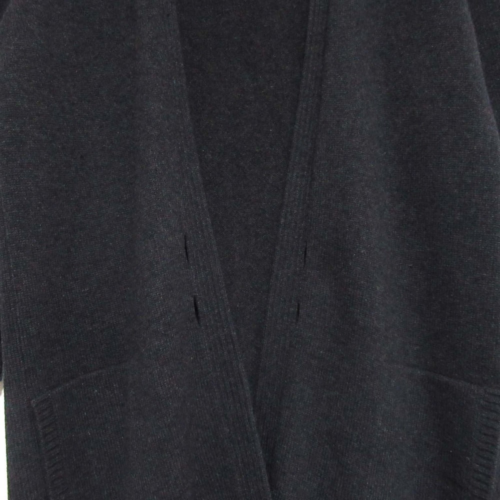 エルメス カシミヤロングニットカーディガン36