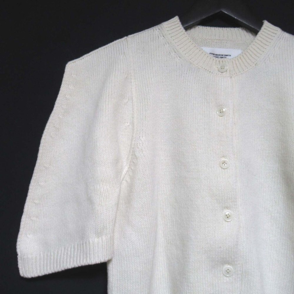 ジェーンスミス 7G BIG SHOULDER CREW CARDIGAN ニットカーディガン