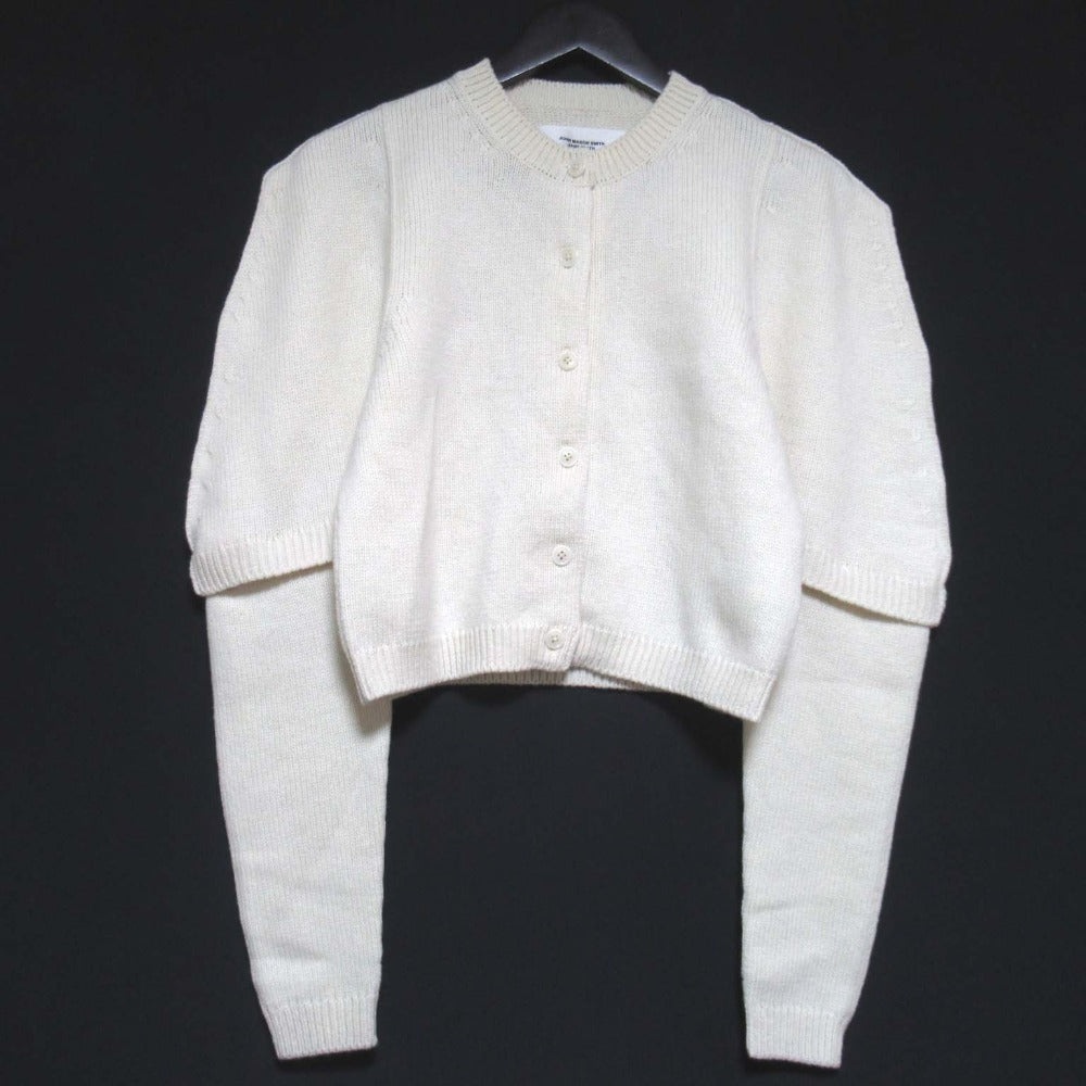 ジェーンスミス 7G BIG SHOULDER CREW CARDIGAN ニットカーディガン