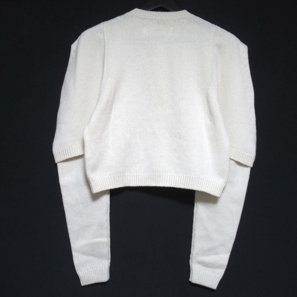 ジェーンスミス 7G BIG SHOULDER CREW CARDIGAN ニットカーディガン
