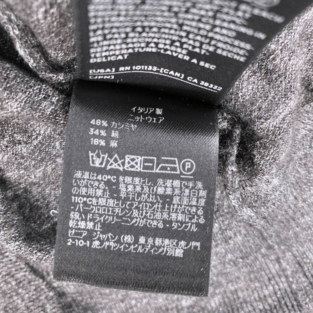 エルメネジルドゼニア カシミヤシルクニットセーター
