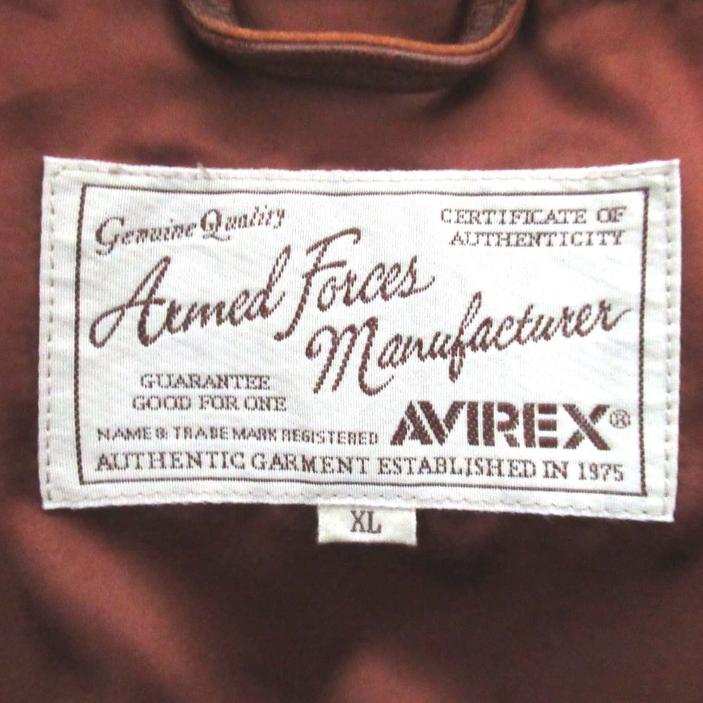アヴィレックス OLD TIMES LEATHER WORK JACKET ラムレザージャケット