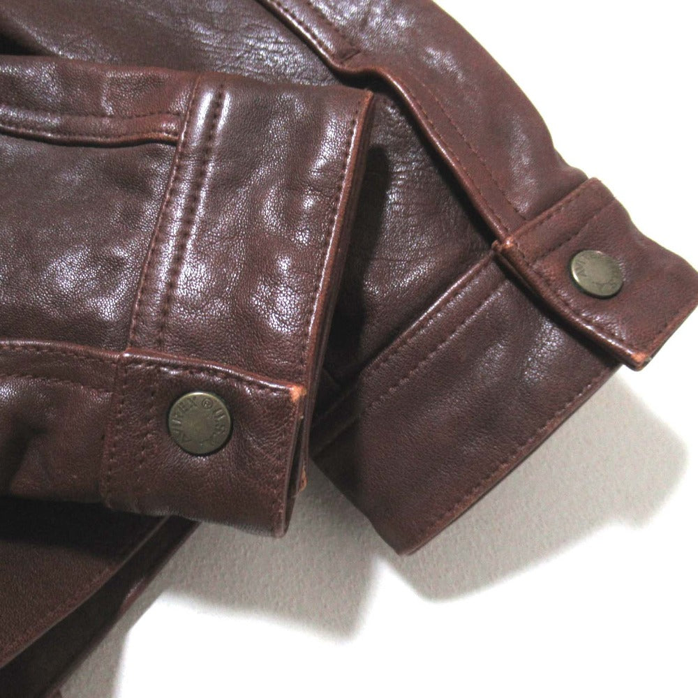 アヴィレックス OLD TIMES LEATHER WORK JACKET ラムレザージャケット
