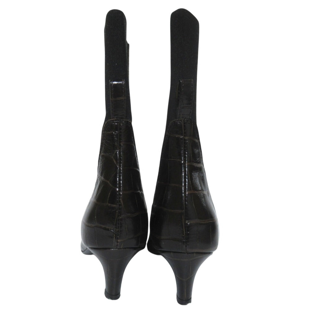 トーテム Mid Heel Leather ブーツ