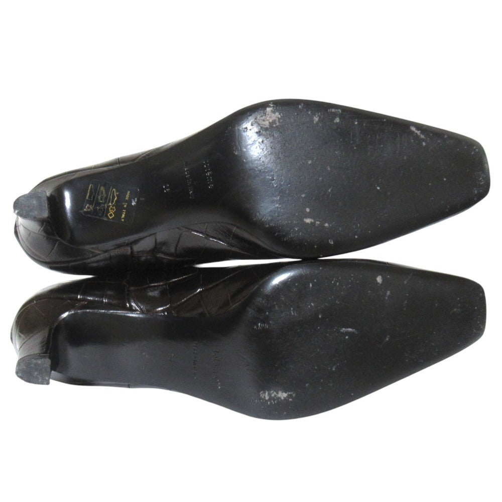 トーテム Mid Heel Leather ブーツ