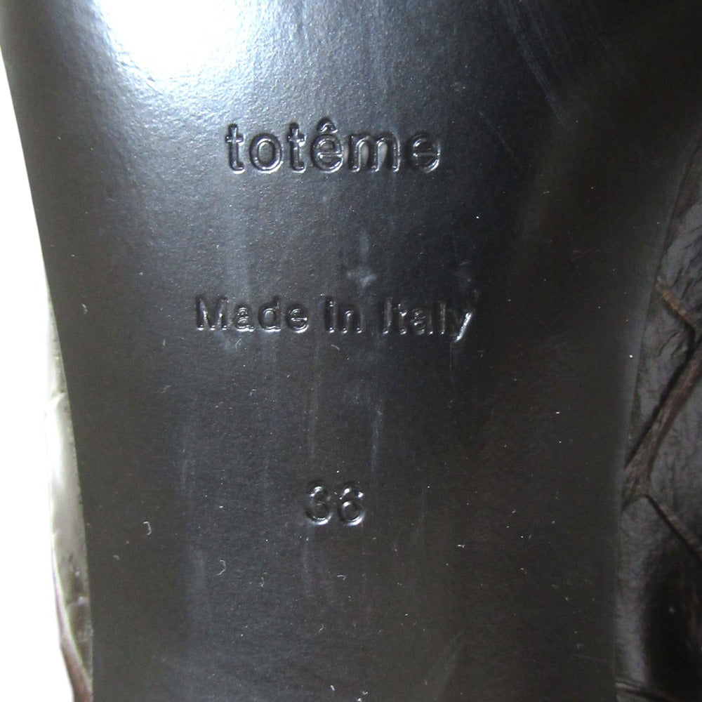 トーテム Mid Heel Leather ブーツ