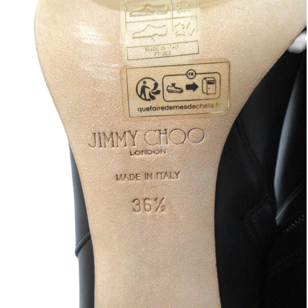 ジミーチュウ LOREN 85 レザーショートブーツ