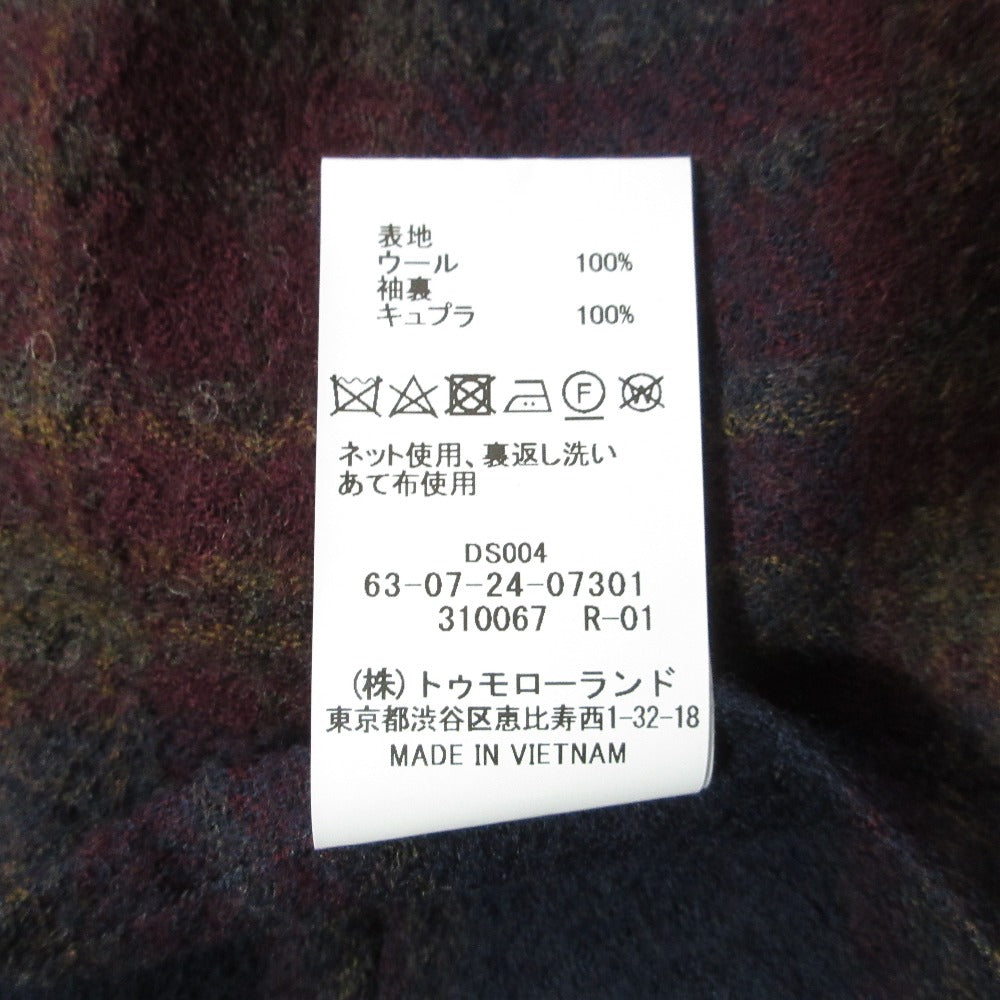 トゥモローランド Zanieriウールチェックダブルブレストジャケット