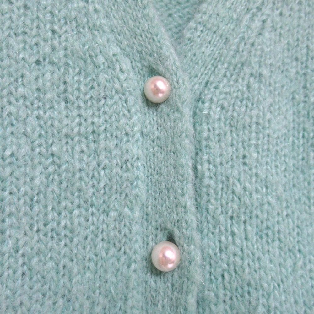 マディソンブルー LOOSE BIG V CD MOHAIR パールボタンウールカーディガン