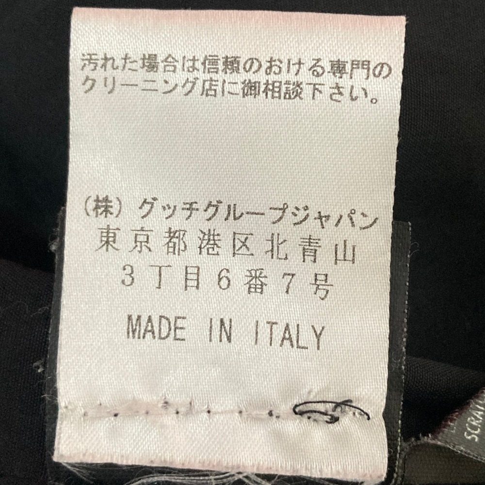 グッチ カウハイド レザーミリタリージャケット
