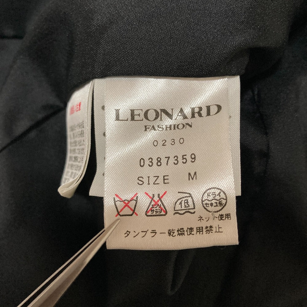 レオナールファッション フラワートリム ラメツイードジャケット