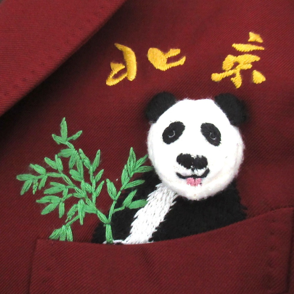 ダブレット PUPPET ANIMAL EMBROIDERY ウール混テーラードジャケット