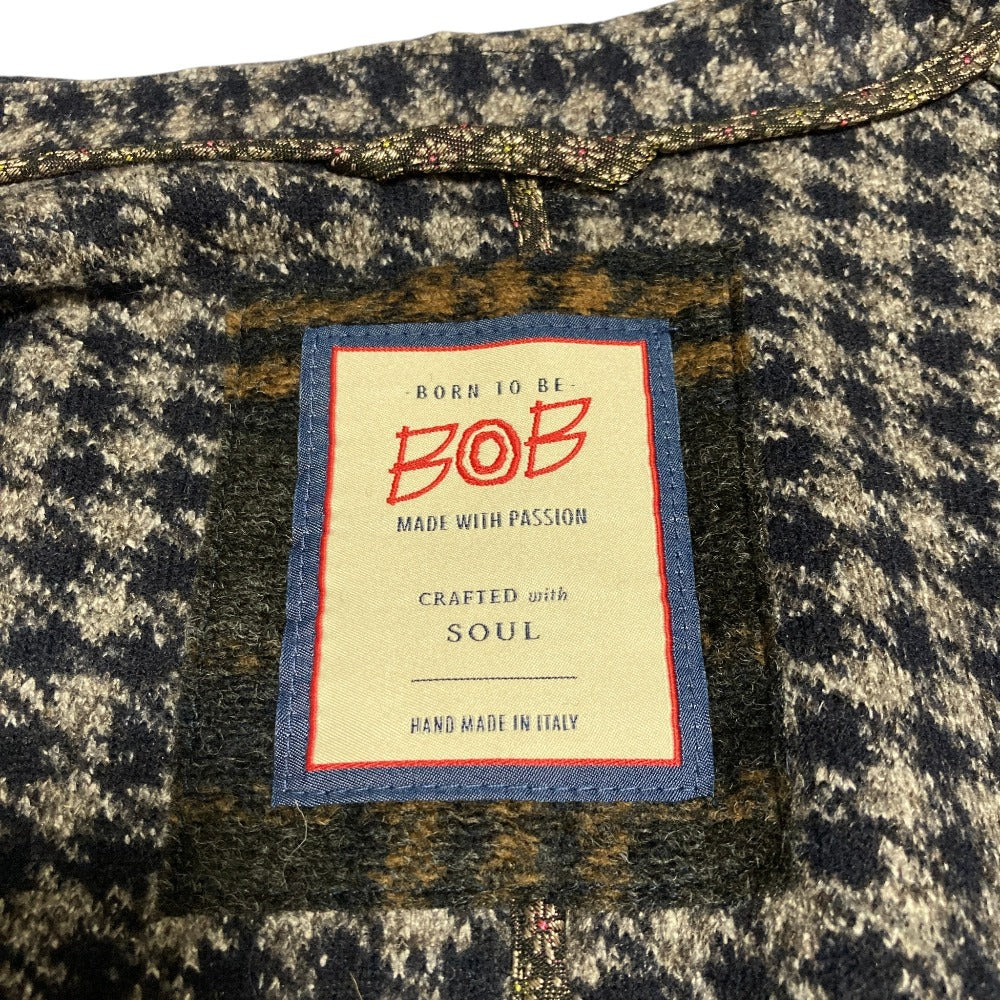 BOB 千鳥格ウールテーラードジャケット