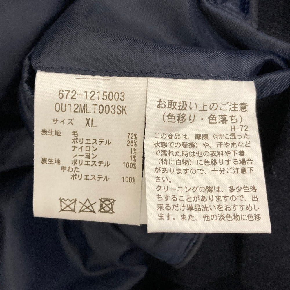 ナノユニバース メルトンショートコート