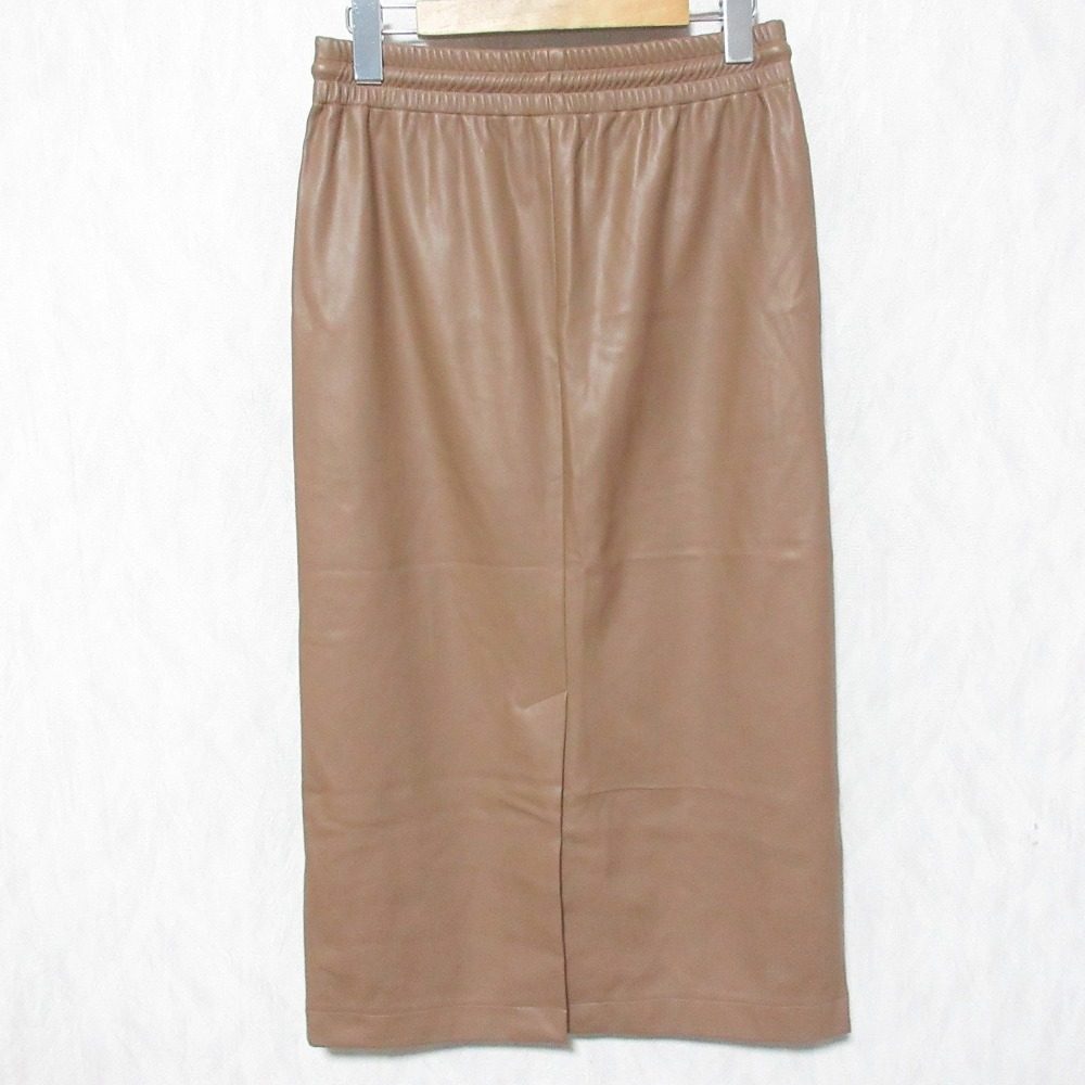 セオリー DRAWSTRING PENCIL SK エコレザースカート