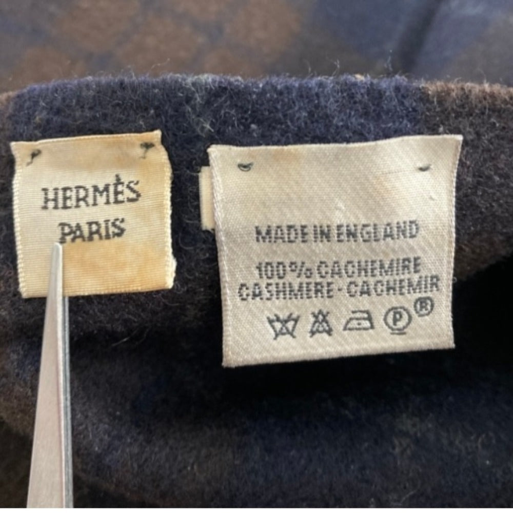 エルメス カシミヤ100%マフラー
