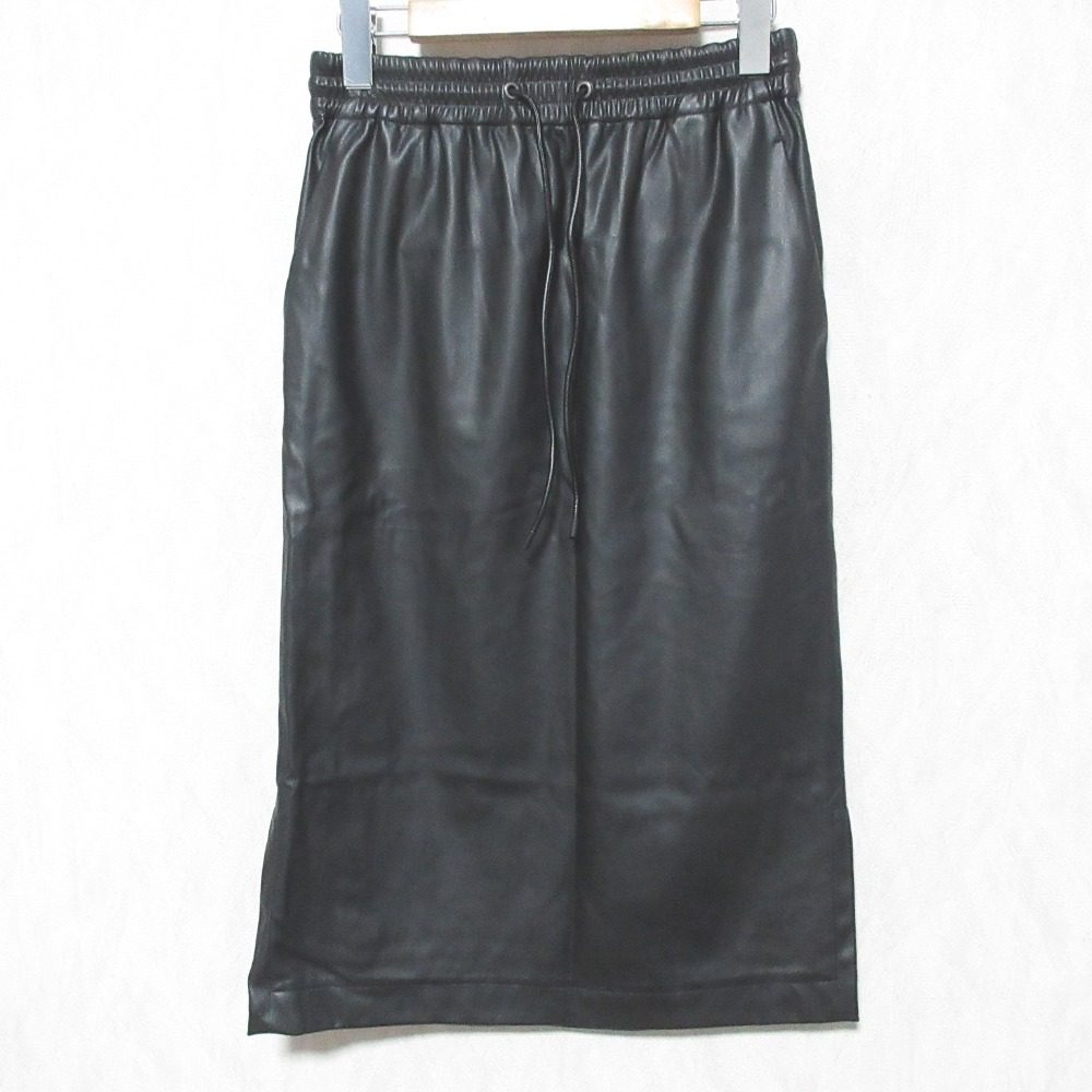 セオリー DRAWSTRING SK エコレザー スカート
