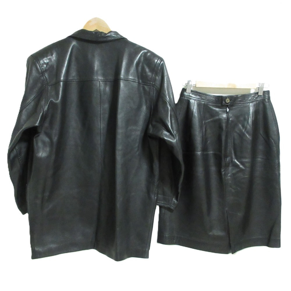 ロエベ ラムレザー ジャケット スカート セット