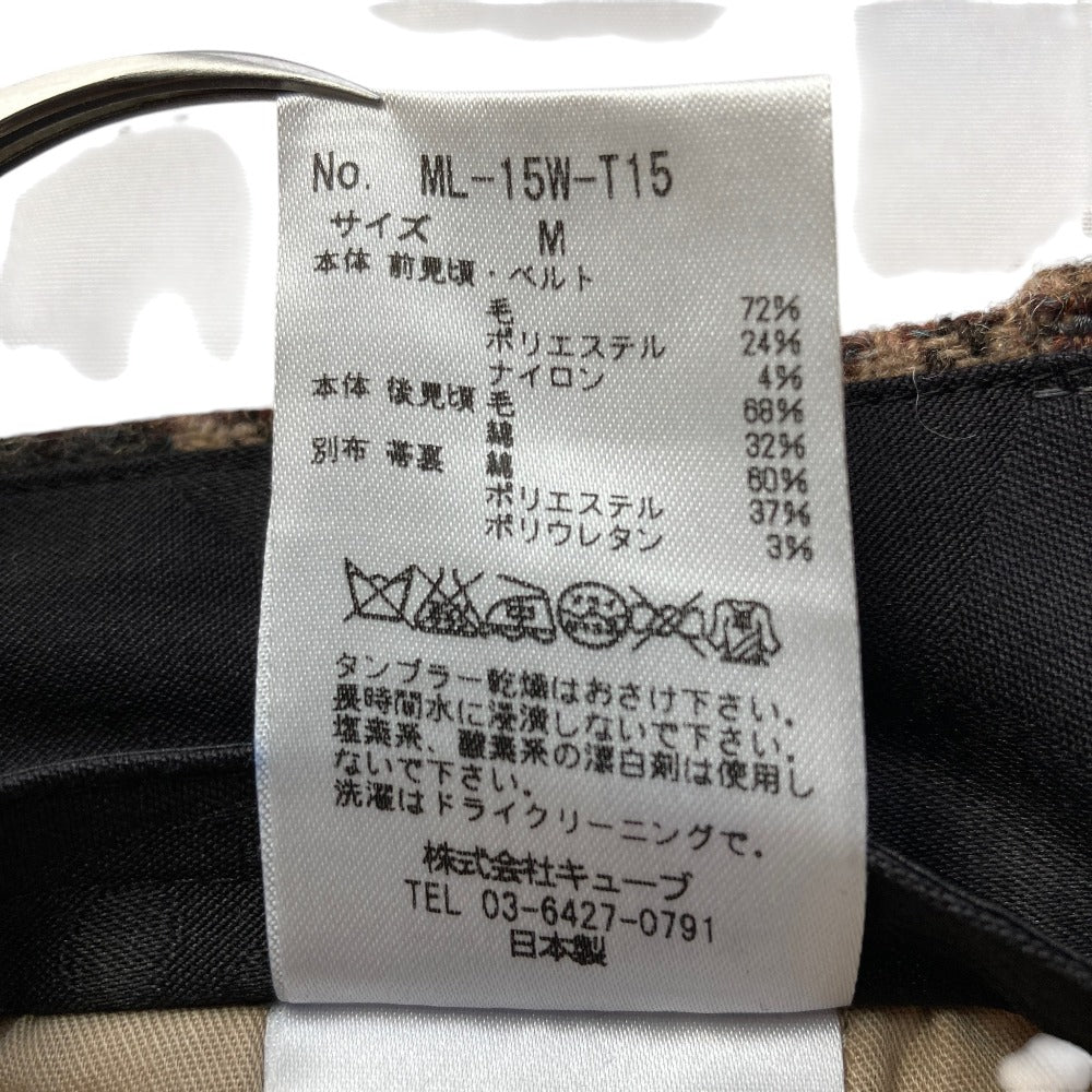 マークアンドロナ 千鳥格子ゴルフパンツ