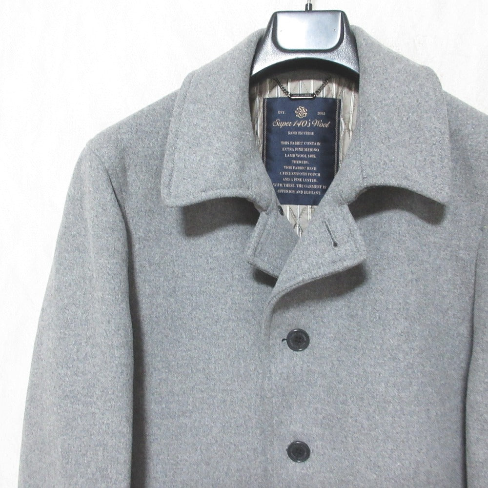 ナノユニバース SUPER140's WOOL パディングコート