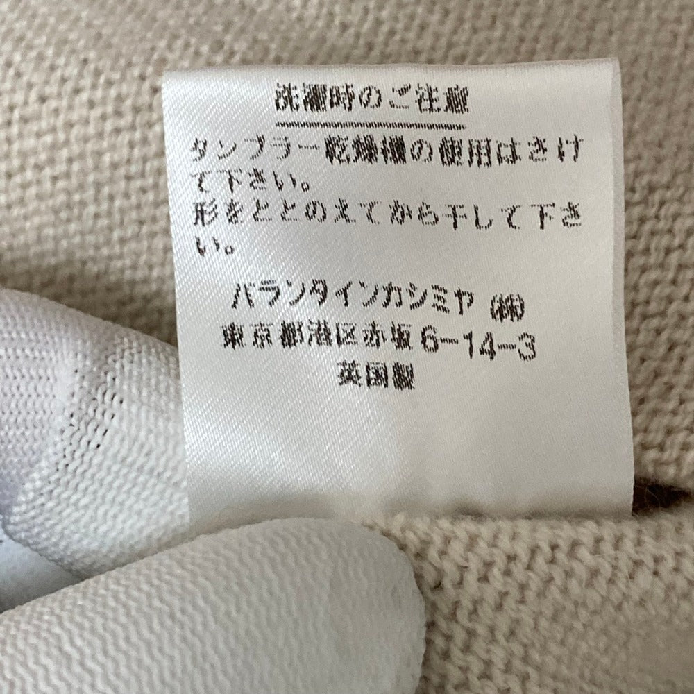 バランタイン カシミヤ クルーネックカーディガン