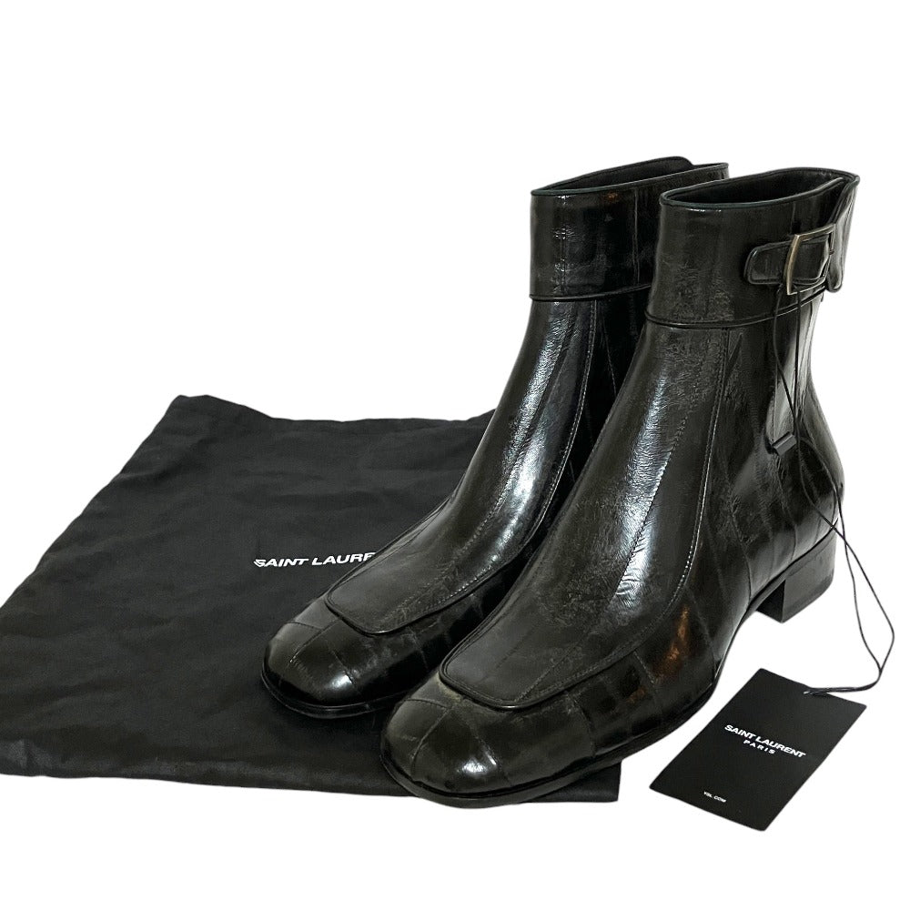 イヴサンローラン Miles Ankle Boots イールレザー ブーツ