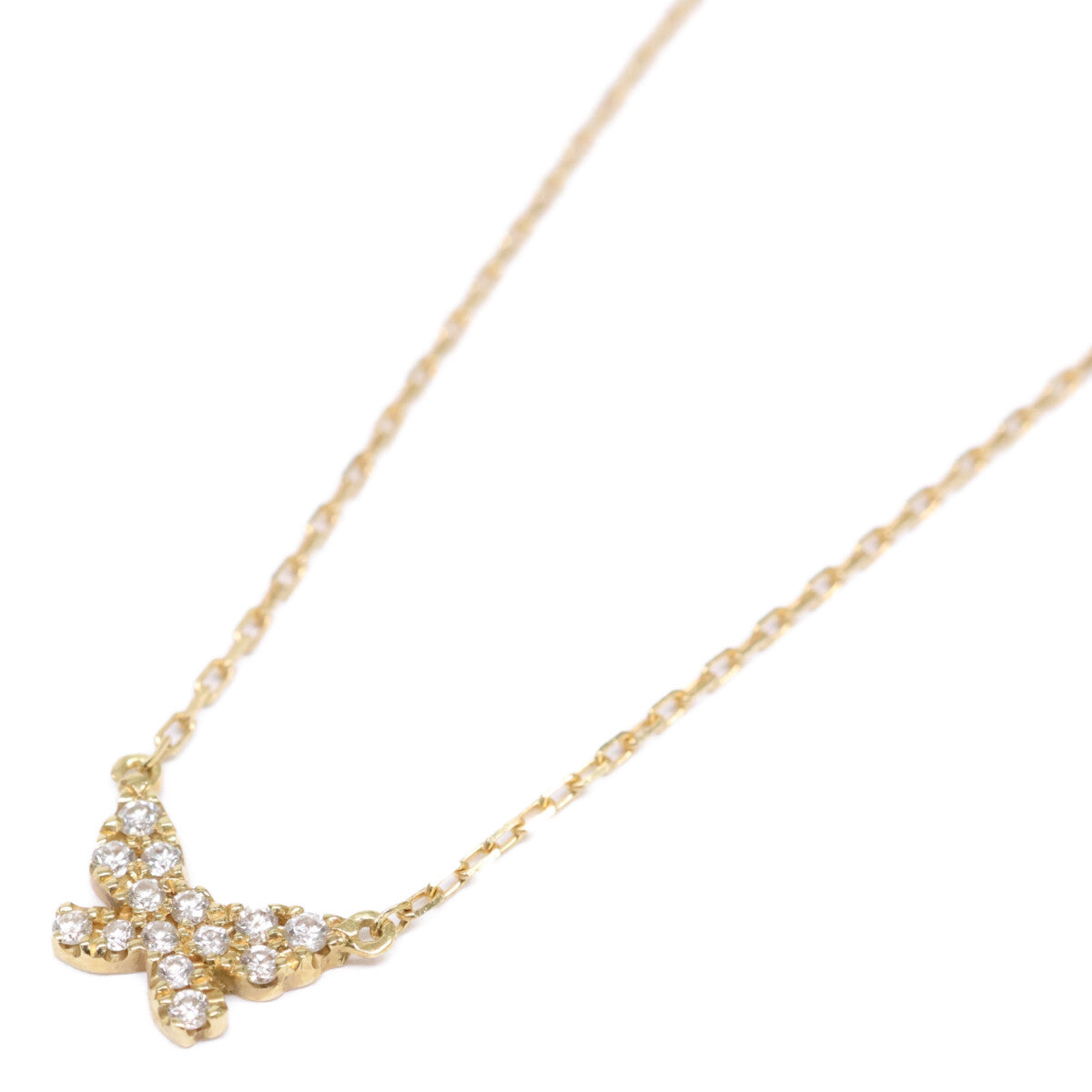 AHKAH バタフライ パヴェ Au750 ダイヤモンド ブレスレット