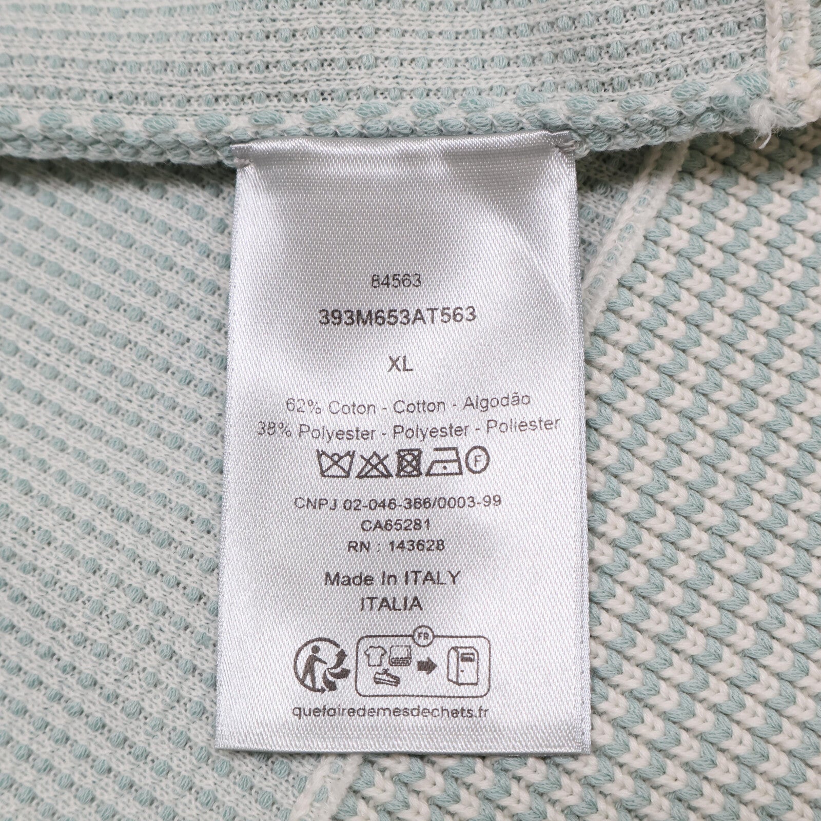 ディオールオム コットンポリエステルニットTシャツ
