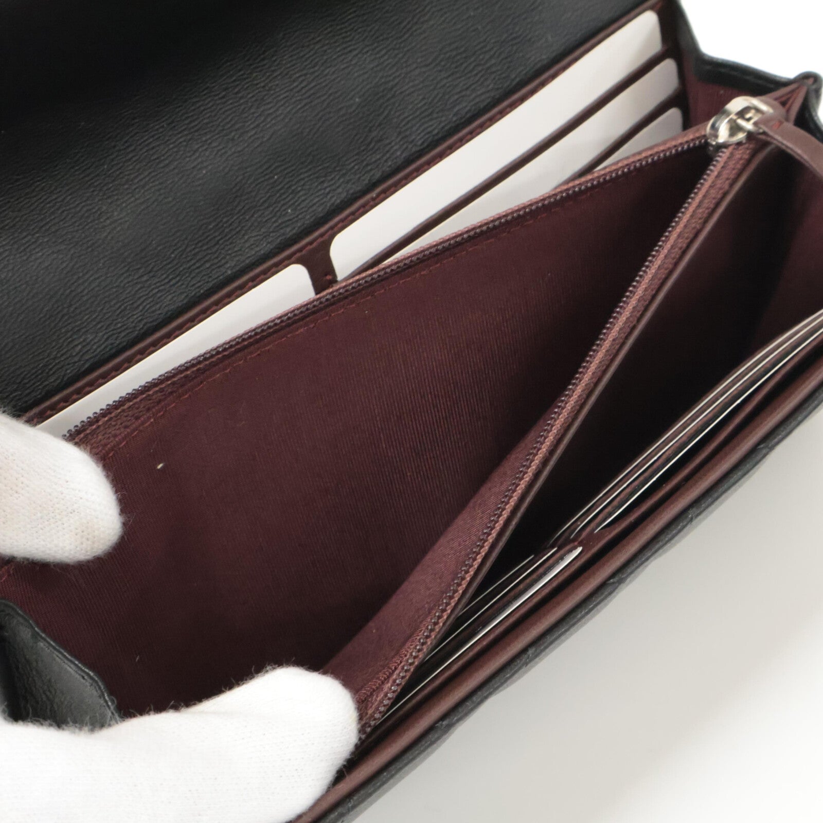 シャネル A50096 ラムスキン ロング ウォレット