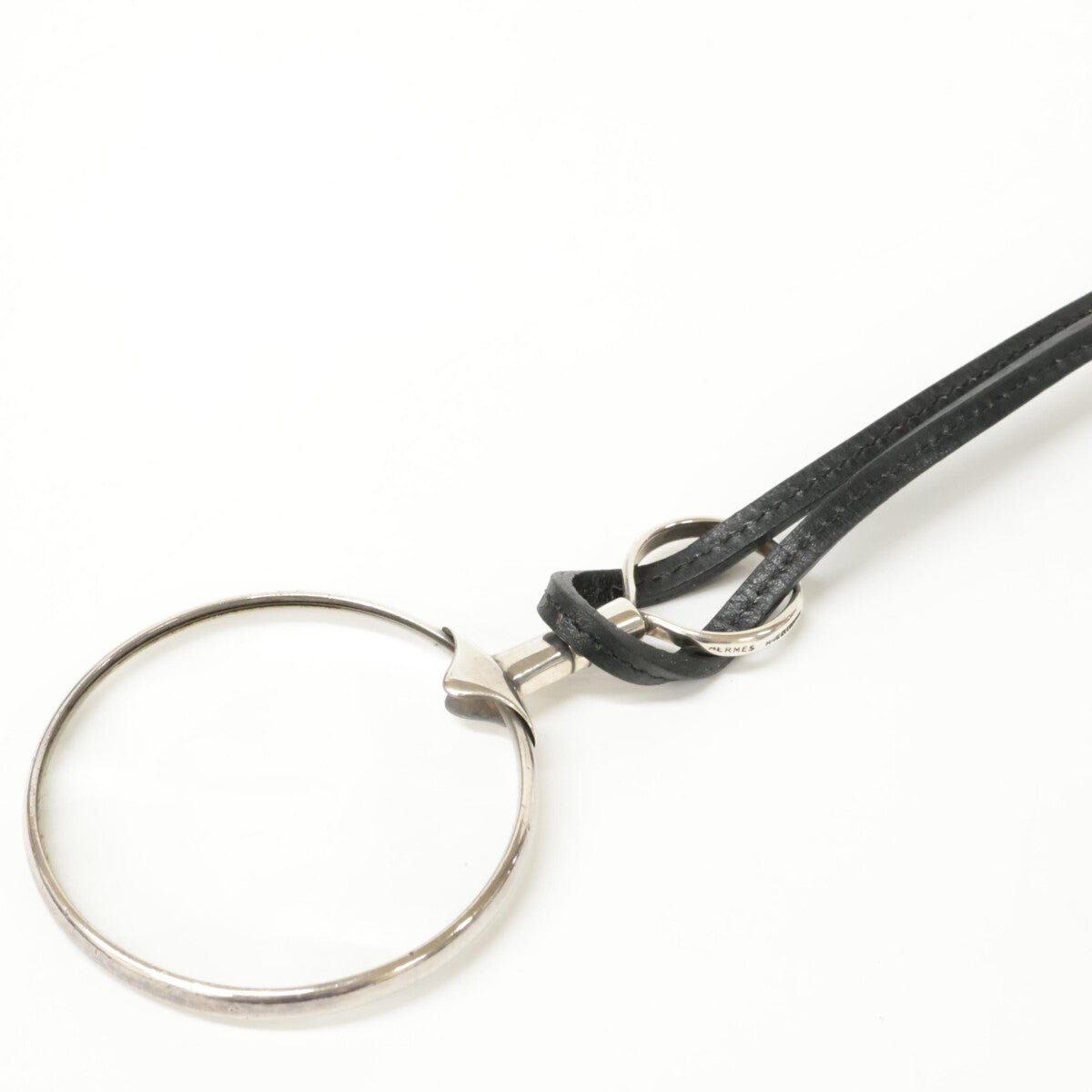 エルメス 925 シルバー レザー ペンダント ネックレス