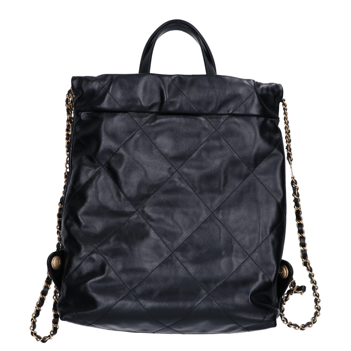 シャネル CHANEL22 シャイニーカーフスキン リュックサック