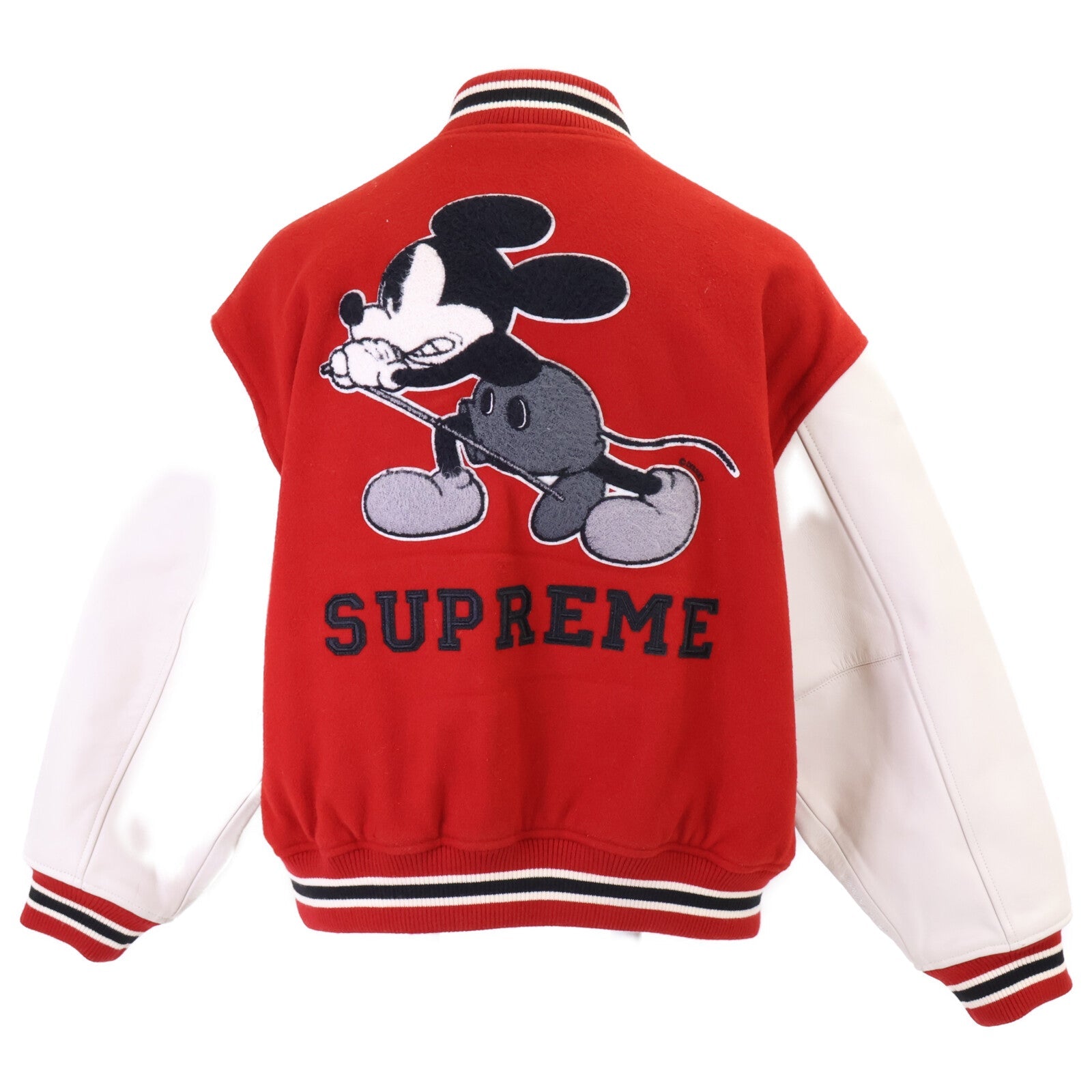 シュプリーム Mickey Mouse Varsity Jacket ウールジャケット