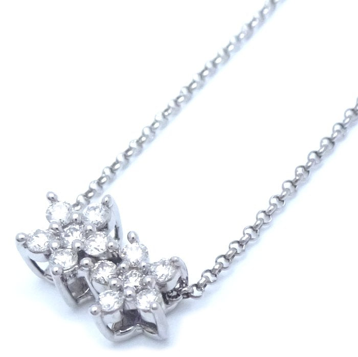 Tasaki ダイヤモンド ネックレス K18WG ホワイト ゴールド
